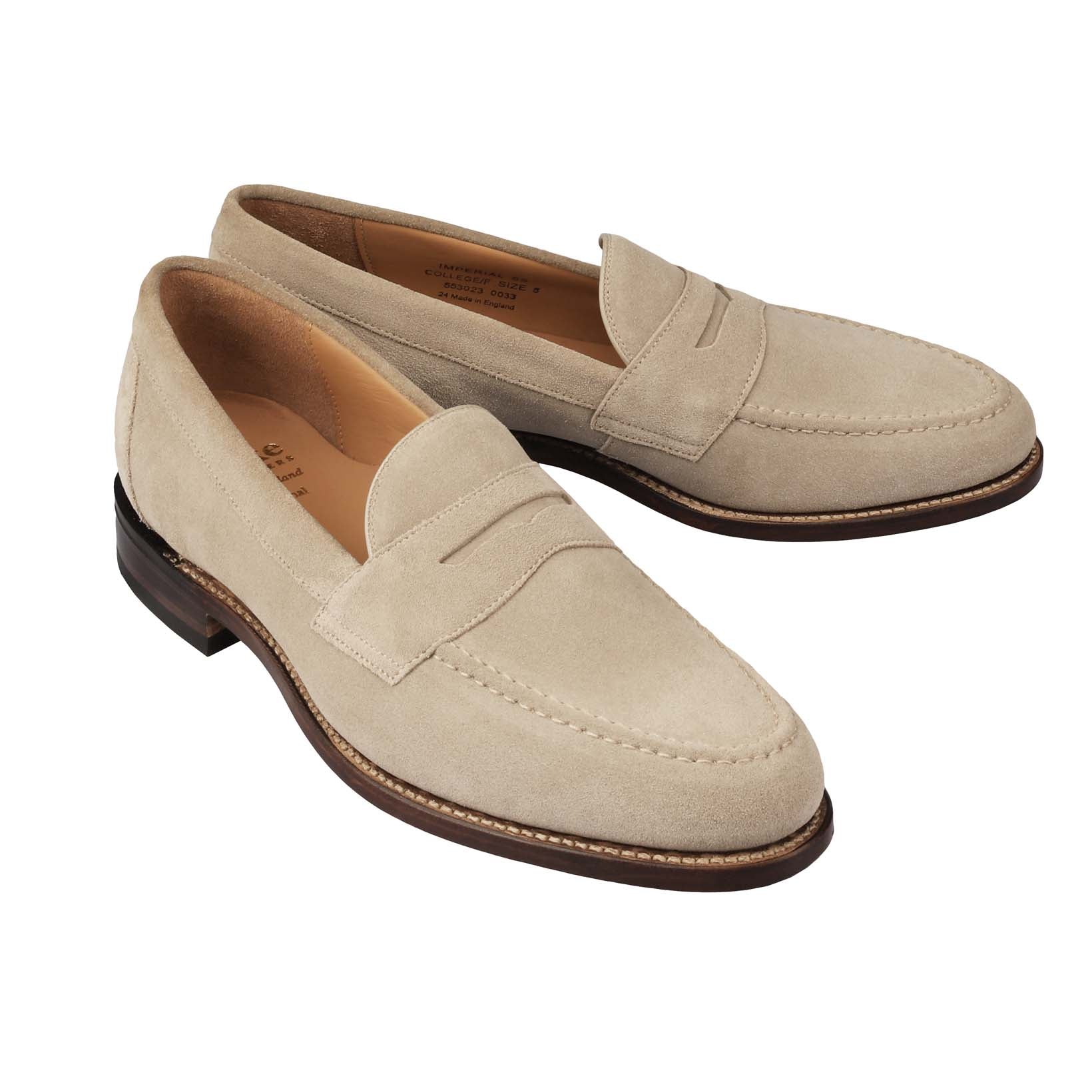 Imperial Penny Loafer - Suede-Loake-Conrad Hasselbach Shoes & Garment