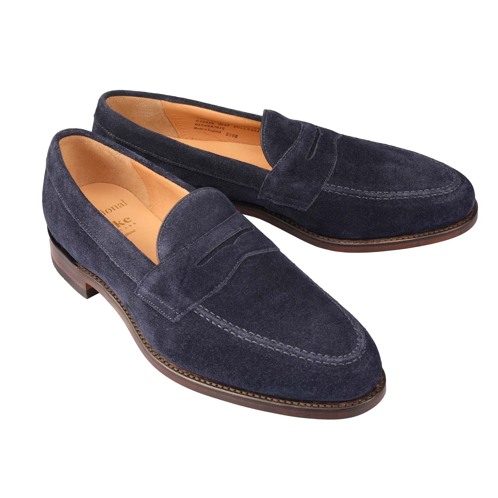 Imperial Penny Loafer - Suede-Loake-Conrad Hasselbach Shoes & Garment