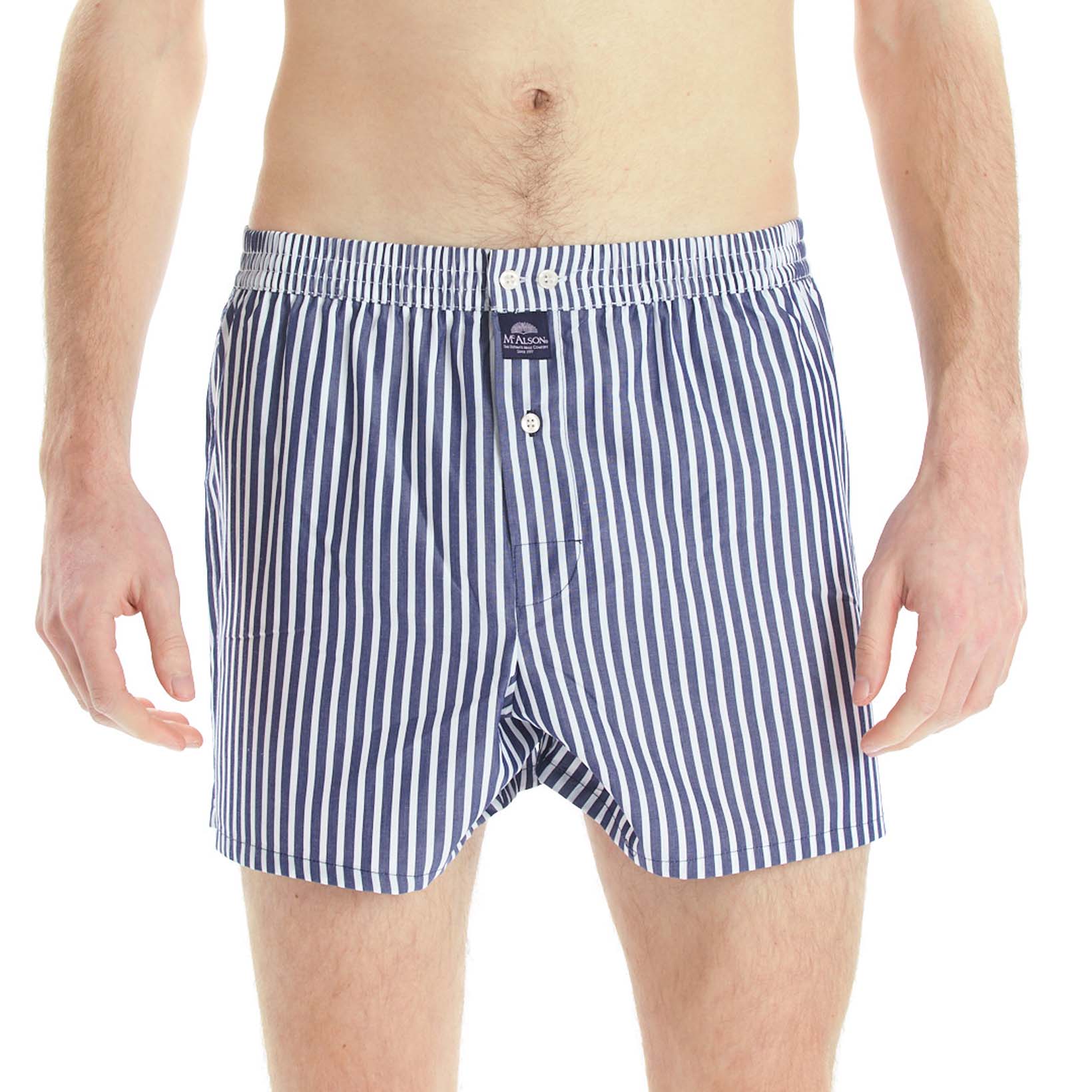 Klassische Boxershorts - Gestreift-Mc Alson-Conrad Hasselbach Shoes & Garment