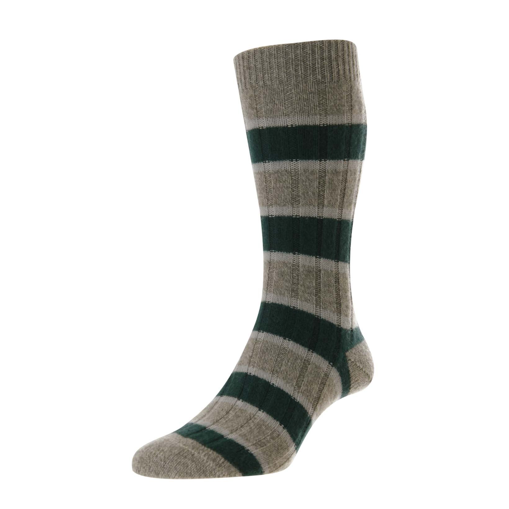 Stalbridge - 6x2 Rippe / Kaschmir Herrensocken-Pantherella-Conrad Hasselbach Shoes & Garment