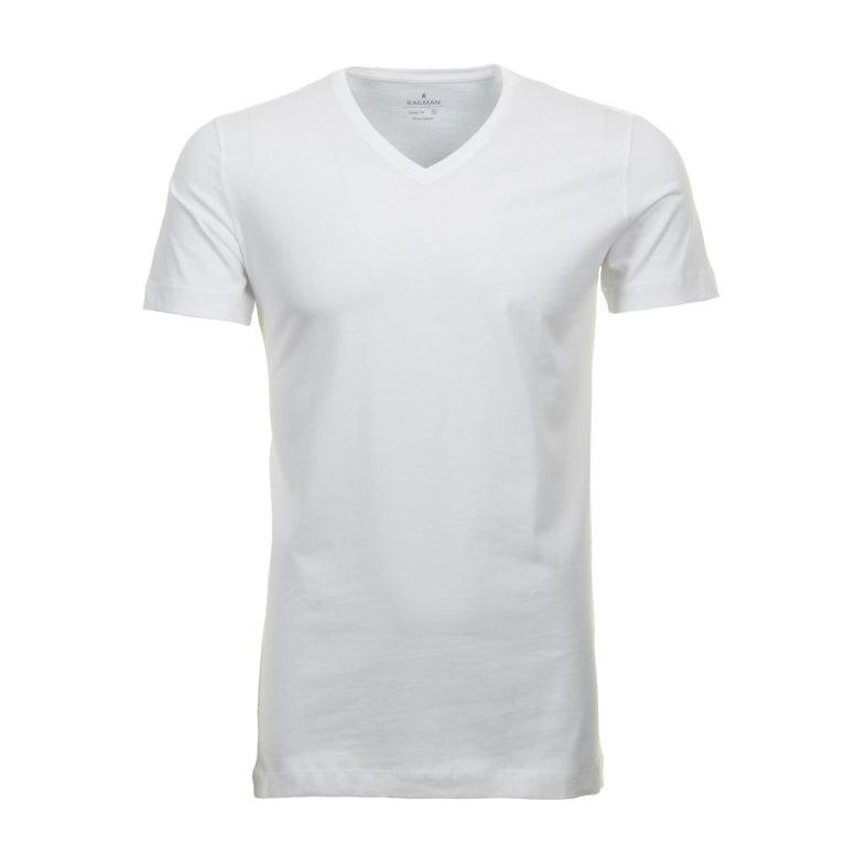 T-Shirts mit V-Ausschnitt Bodyfit - Doppelpack-Ragman-Conrad Hasselbach Shoes & Garment