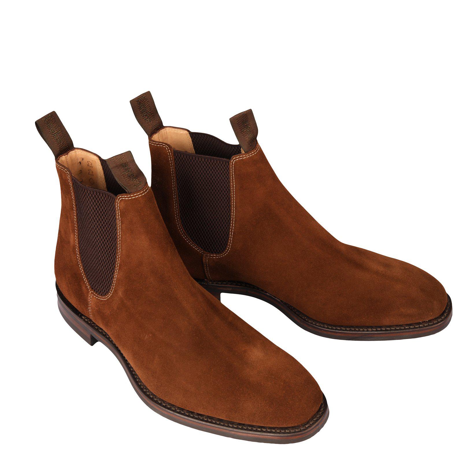 Chatsworth Chelsea Boot Suede Dainite Sole-Loake-Conrad Hasselbach Shoes & Garment